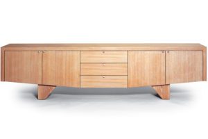 Sea Chest Sidecase Sea Bird foam luxury sustainable handcrafted made in america maine furniture custom angela adams sideboard sidecase buffet