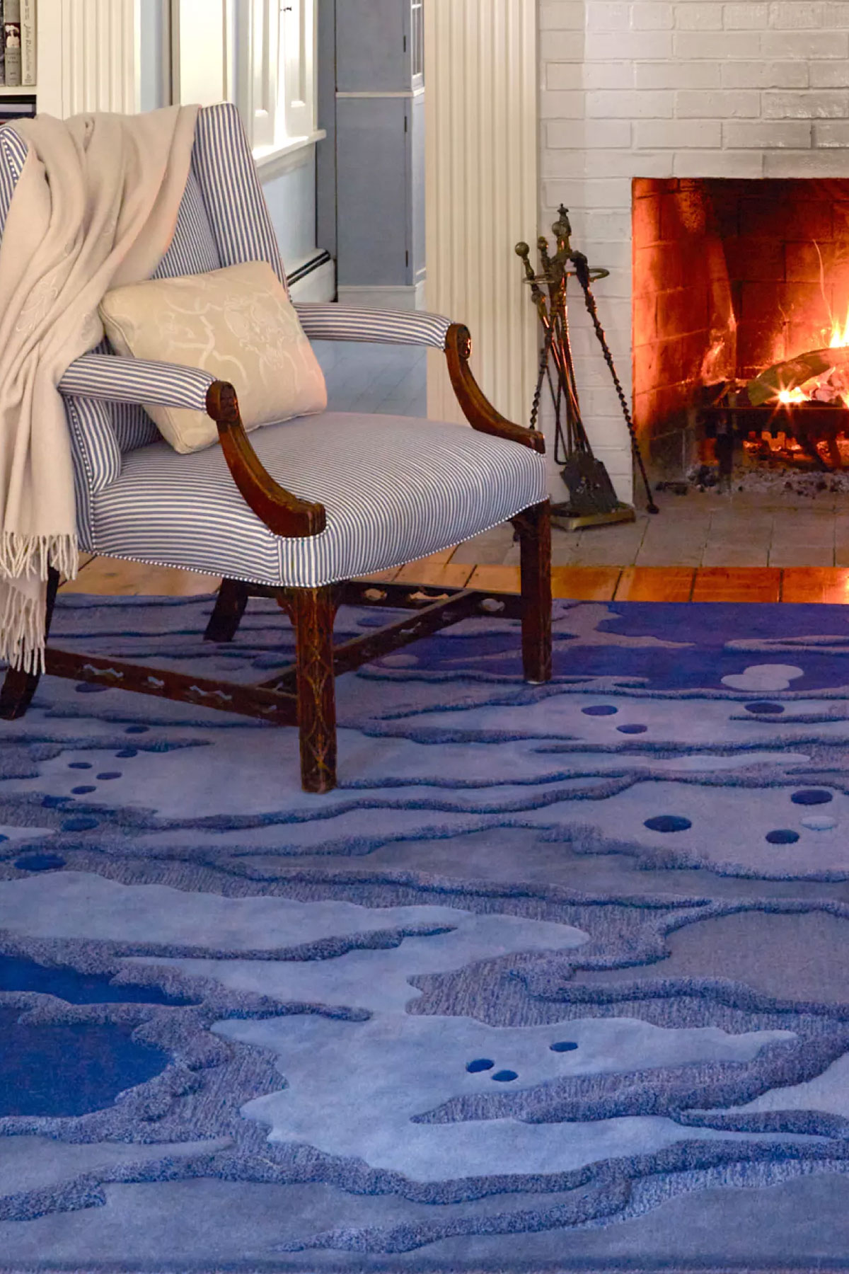 angela adams Ocean Navy rug contemporary modern