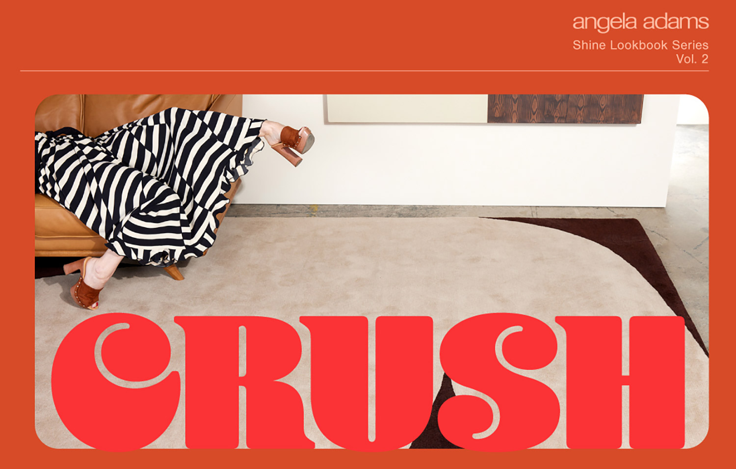 the cover of the Crush look book in red