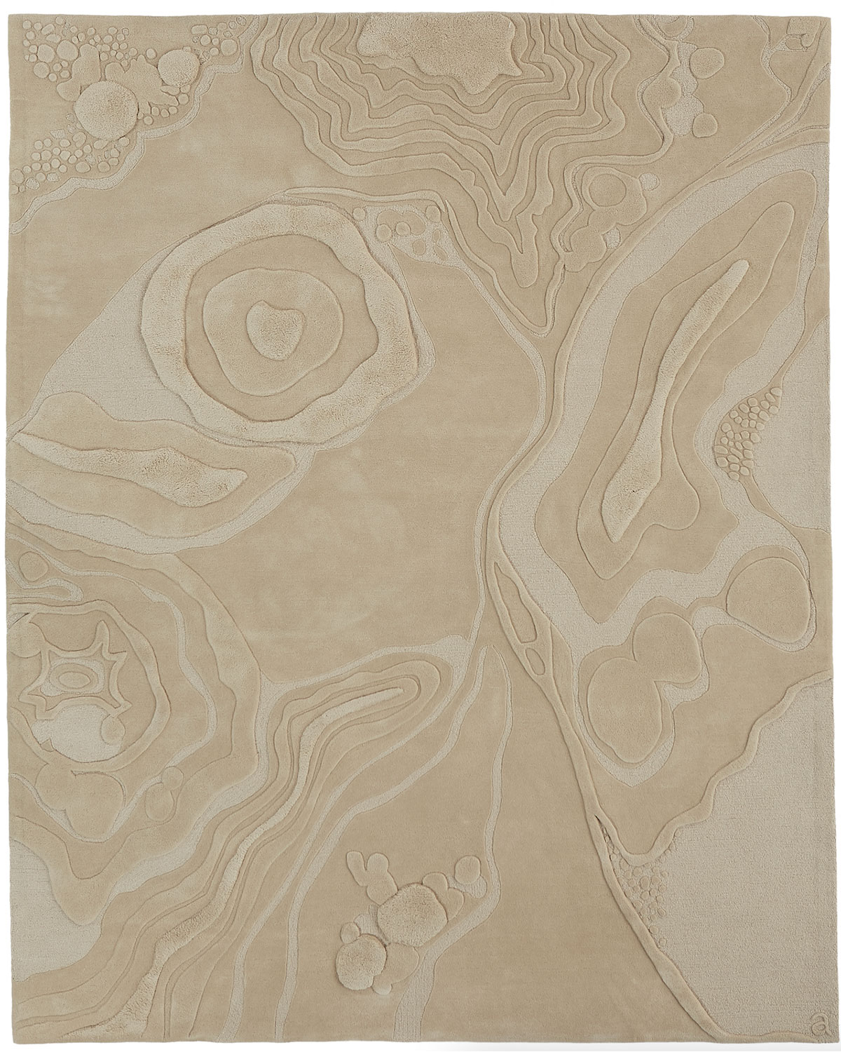 An organic patterned rug called Nebula Dream